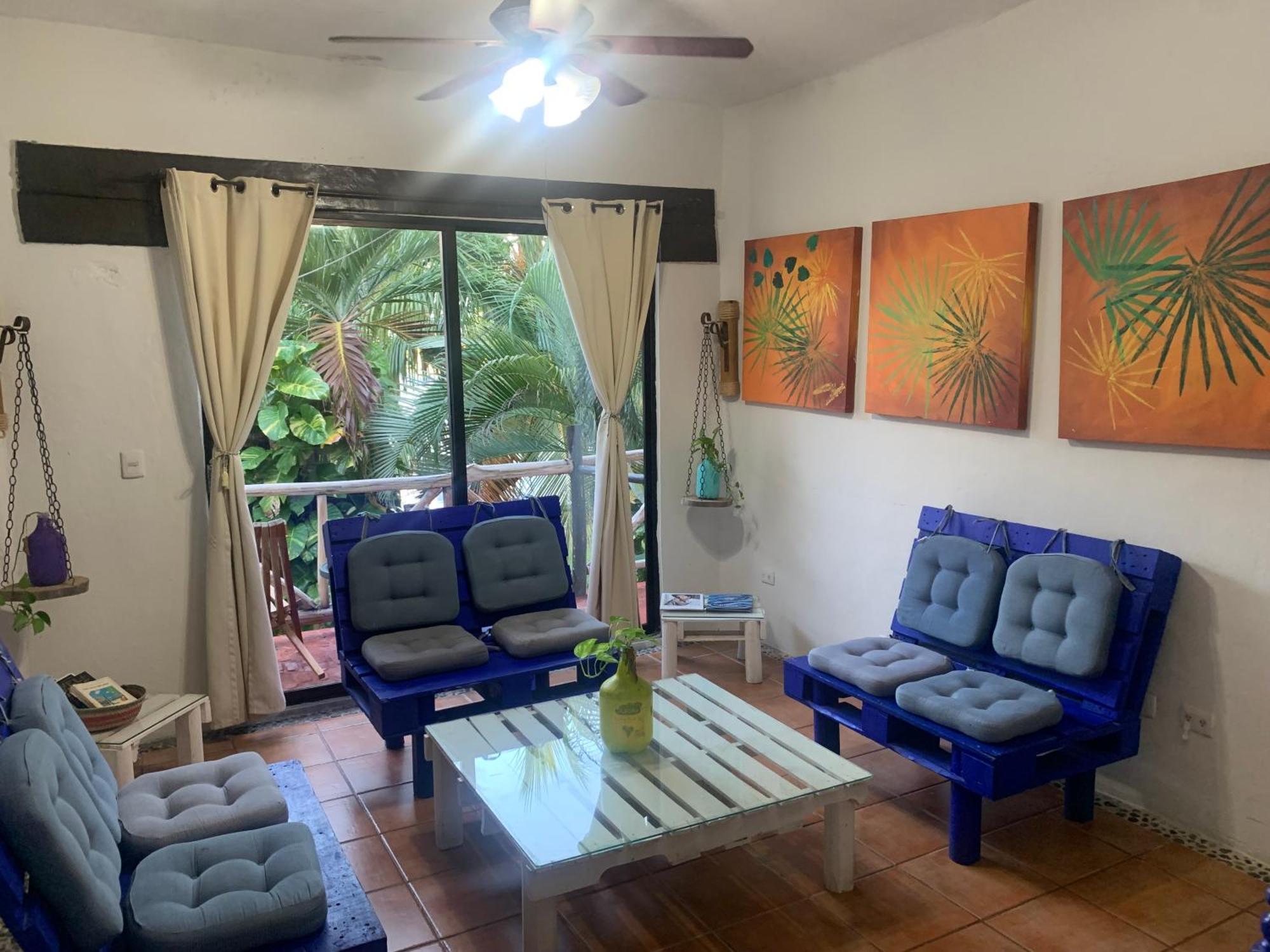 Casa Caribe Канкун Екстер'єр фото Living room with a view of the ocean